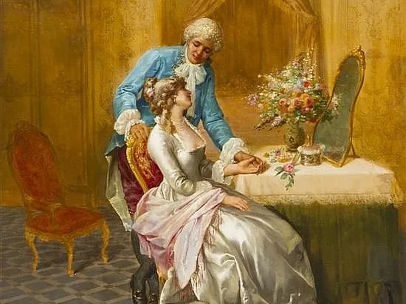 1827-Jean François Gose - Corteggiamento
